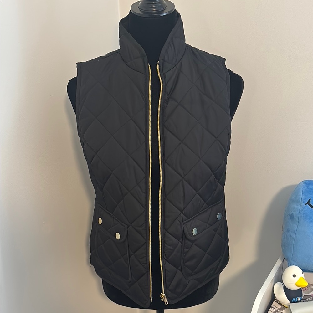 Black Puffer Vest - St. John’s Bay - Size PXS